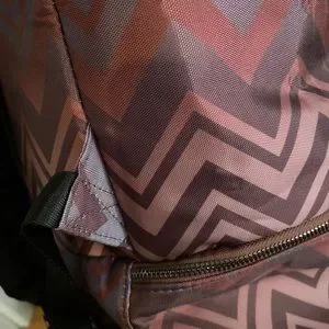 Мulticolor Zigzag Missoni Parfum Nylon Backpack MISSONI PARFUM Round Weekend Travel Backpack Zig Zag Design  main image 4